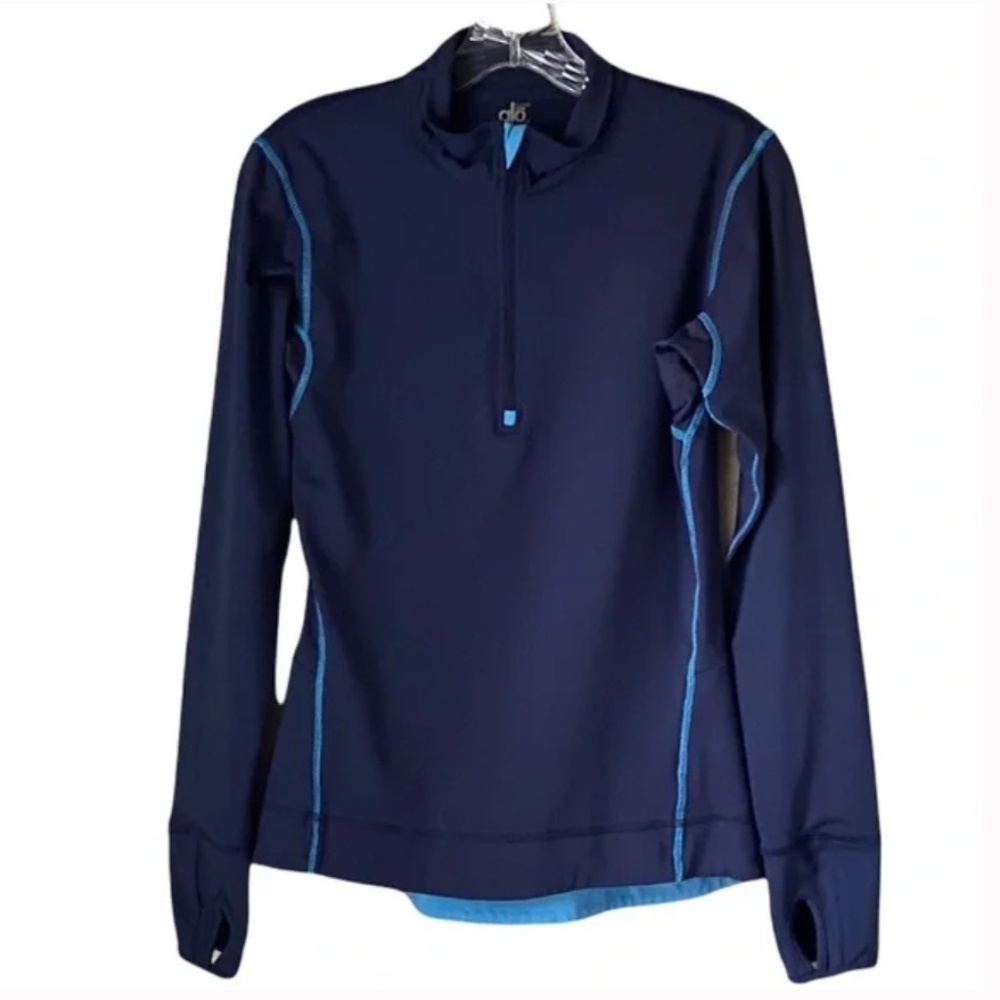 ALO YOGA COOLFIT long sleeve zip top size S worn a few times